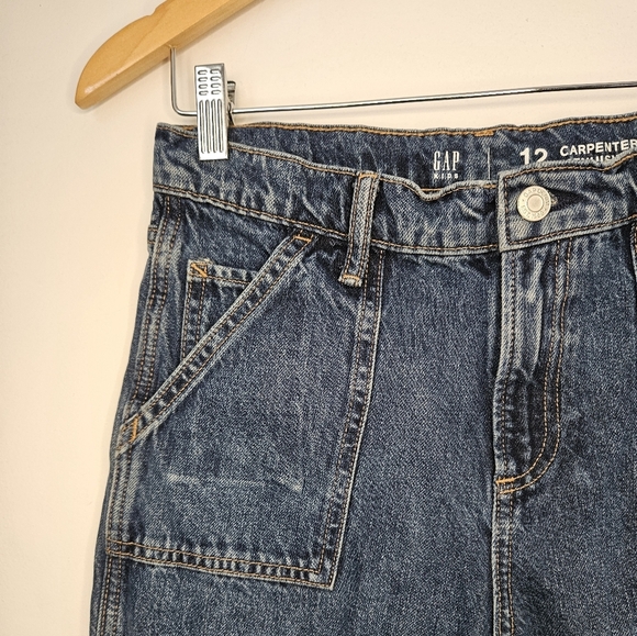 GAP Kids Carpenter Wide Leg Jeans Size 12 Youth - Picture 4 of 16